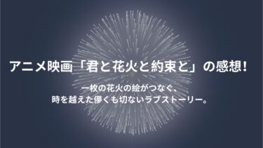 アニメ映画「君と花火と約束と」の感想！長岡花火大会の歴史について知れる。